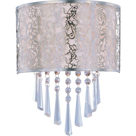 Maxim Lighting Rapture 2-Light 9.75" Wide Satin Nickel Wall Sconce 22297WTSN